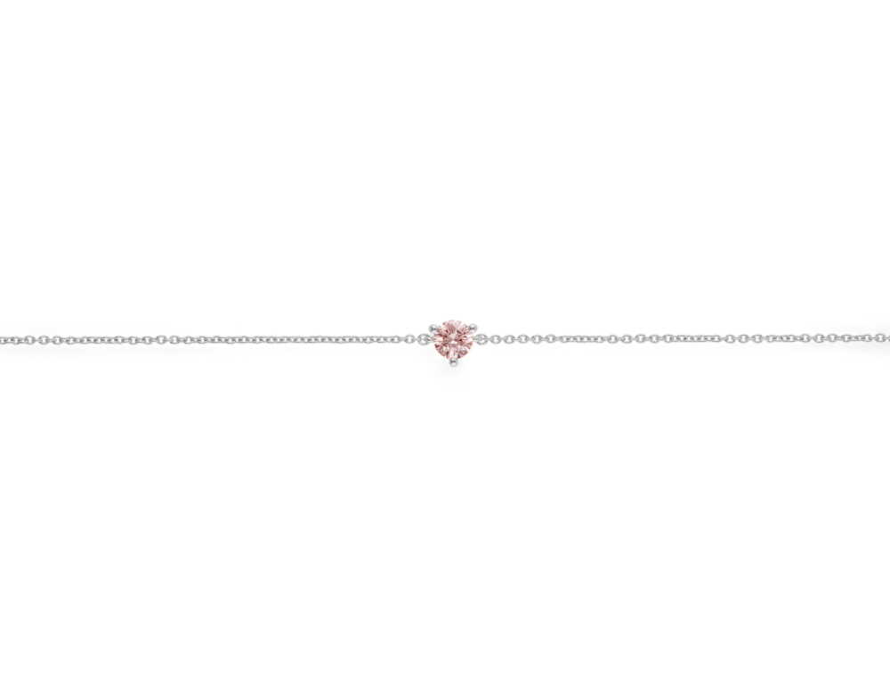 Lab-Grown Diamond ¼ct. Mini Round Brilliant Bracelet | Pink - Image 3