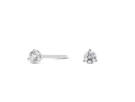 Lab-Grown Diamond ¼ct. tw. Mini Round Brilliant Solitaire Studs | White