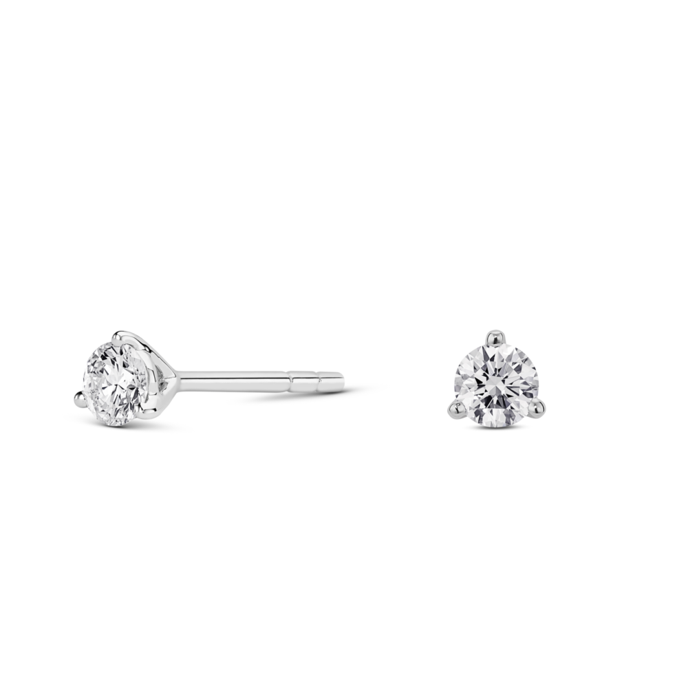 Lab-Grown Diamond ¼ct. tw. Mini Round Brilliant Solitaire Studs | White