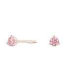 Lab-Grown Diamond ¼ct. tw. Mini Round Brilliant Solitaire Studs | Pink