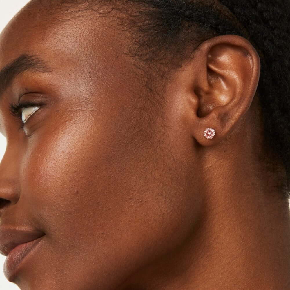 Lab-Grown Diamond 1½ct. tw. Cushion Cut 14k Gold Studs | Pink - Image 3
