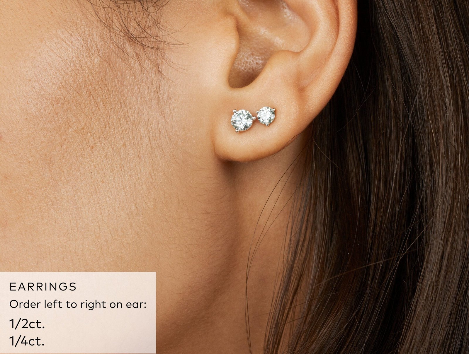 Lab-Grown Diamond ½ct. tw. Round Brilliant Solitaire Studs | White - Image 10