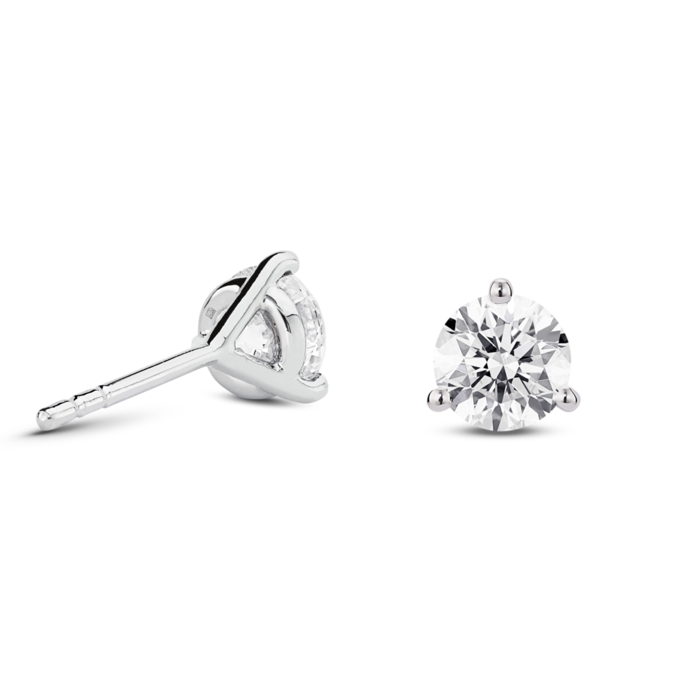 Lab-Grown Diamond 2ct. tw. Round Brilliant and Cushion Studs Set | White - Image 3