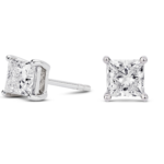 Lab-Grown Diamond 2ct. tw. Princess Studs | White