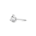 Lab-Grown Diamond ¾ct. Round Brilliant Solitaire 14k Gold Stud | White