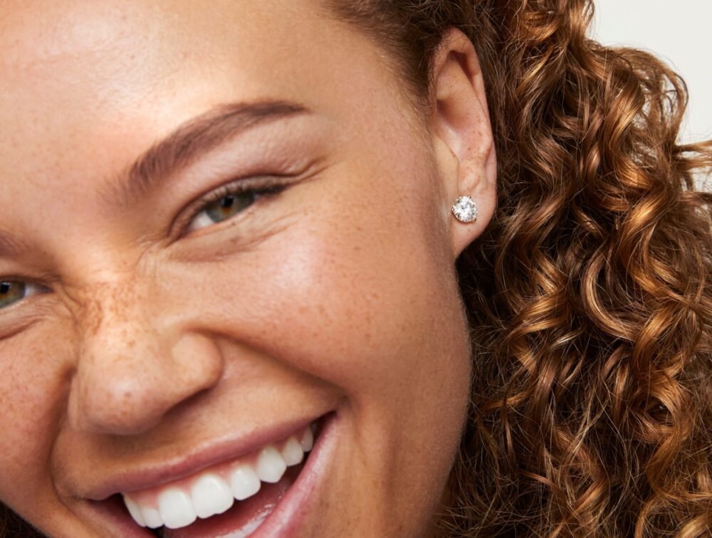 Lab-Grown Diamond 3ct. tw. Round Brilliant Solitaire Studs | White - Image 2