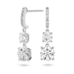 Lab-Grown Diamond 2ct. tw. Round Brilliant Double Drop Earrings | White