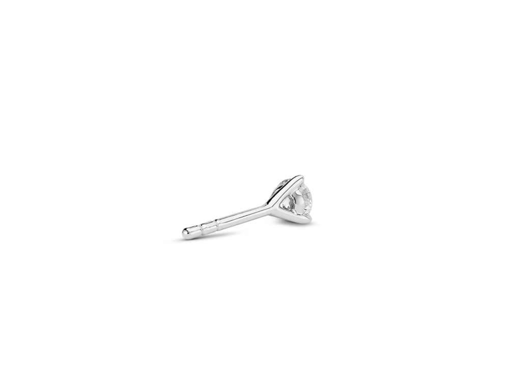 Lab-Grown Diamond ⅛ct. Mini Round Brilliant Solitaire Stud | White - Image 3