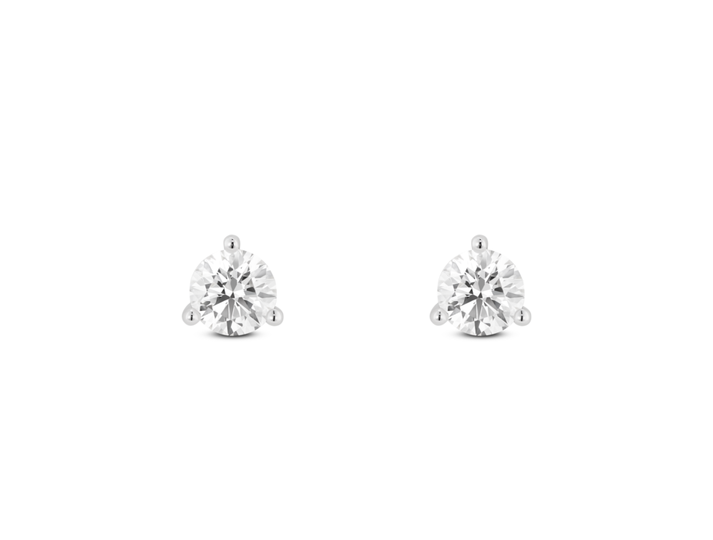 Lab-Grown Diamond ²⁄₇ct. tw. Round Brilliant Studs | White - Image 4