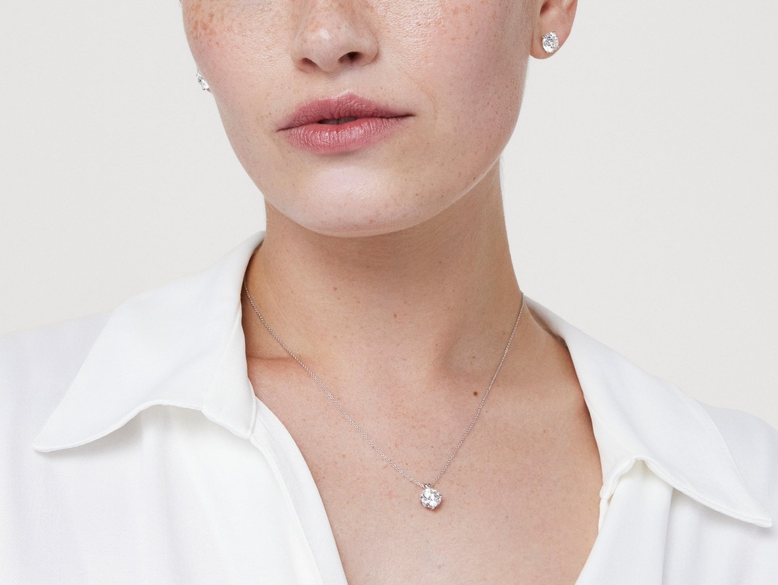 Finest Lab-Grown Diamond 2ct. Round Brilliant Solitaire Pendant | White - Image 2