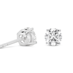 Finest Lab-Grown Diamond 2ct. tw. Round Brilliant Solitaire Studs | White