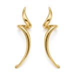 Kaeloria Twisted Style Korean  Earrings | Trendy Minimal Jewelry | 18K Gold Plated