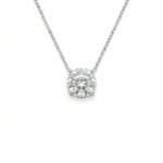 Kaeloria Round Cut CZ Pendant Necklace | 18K Gold Plated Stainless Steel | Anti-Tarnish | Minimalist Everyday Jewelry