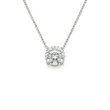 Kaeloria Round Cut CZ Pendant Necklace | 18K Gold Plated Stainless Steel | Anti-Tarnish | Minimalist Everyday Jewelry