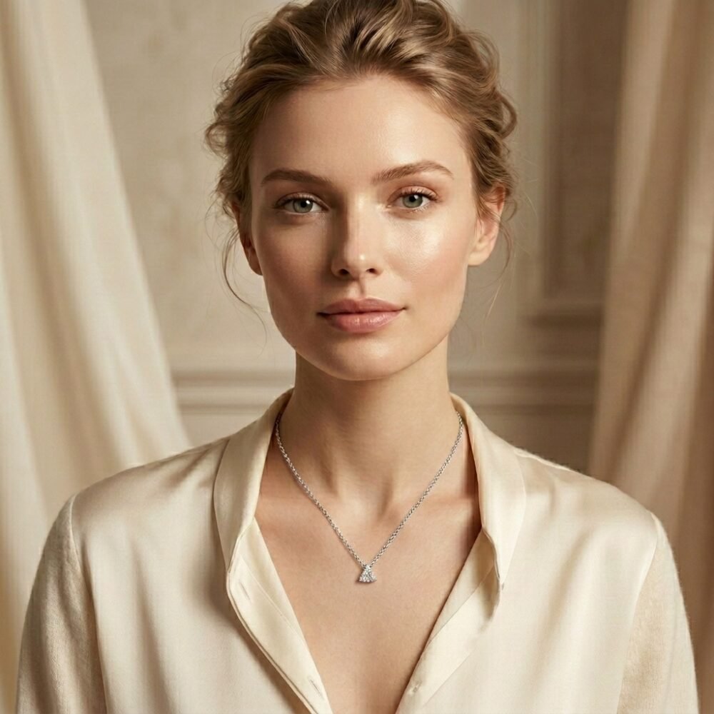 Kaeloria Trillian Cut CZ Pendant Necklace | Geometric Luxury Jewelry - Image 3