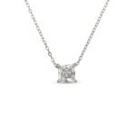 Kaeloria Princess Cut CZ Pendant Necklace | Classic Square Pendant