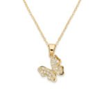 Kaeloria Butterfly CZ Necklace | Elegant Symbolic Jewelry