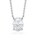 Kaeloria Oval Shape CZ Pendant Necklace | Elegant Gold Plated Jewelry