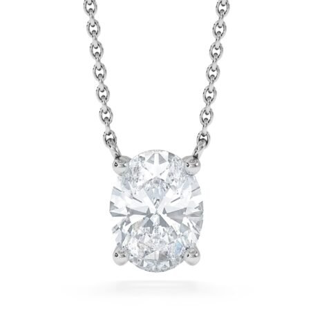 Kaeloria Oval Shape CZ Pendant Necklace | Elegant Gold Plated Jewelry
