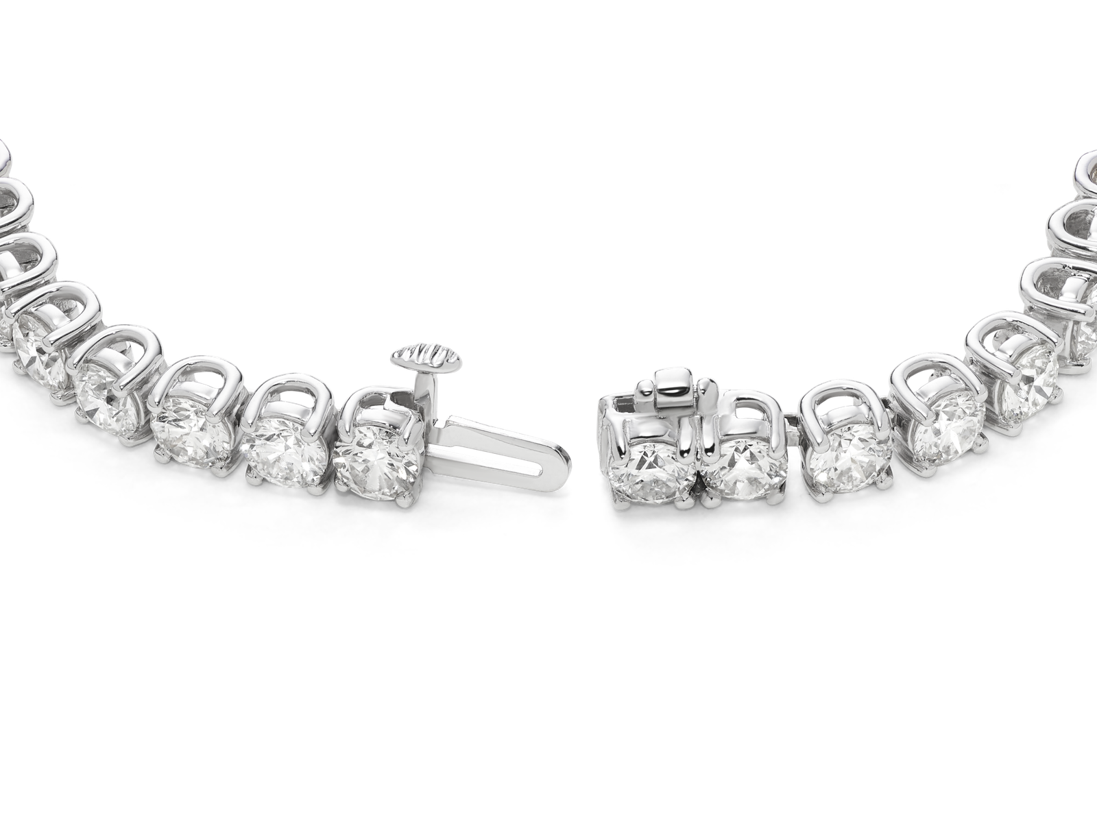 Lab-Grown Diamond Large Tennis Bracelet - G/H color, 7" length | White - Image 2