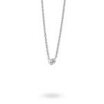 Lab-Grown Diamond ¼ct. Mini Round Brilliant Solitaire 14k Gold Pendant | White