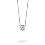 Basics Lab-Grown Diamond ½ct. Round Brilliant Bezel Pendant | White