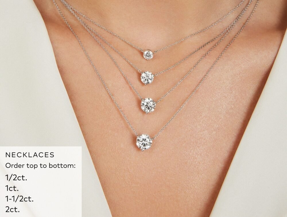 Lab-Grown Diamond 2ct. Round Brilliant Solitaire Pendant | White - Image 3