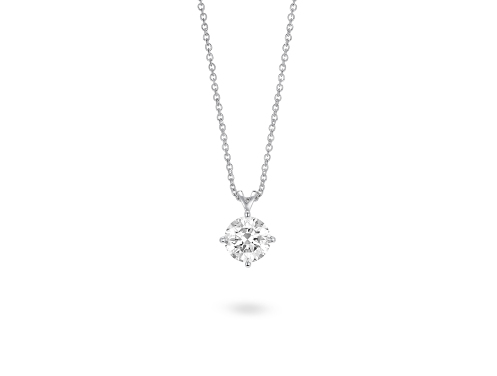 Finest Lab-Grown Diamond 1ct. Round Brilliant Solitaire Pendant | White - Image 3