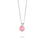 Finest Lab-Grown Diamond 1ct. Round Brilliant Solitaire Pendant | Pink