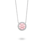 Lab-Grown Diamond 2ct. tw. Halo Pendant | Pink