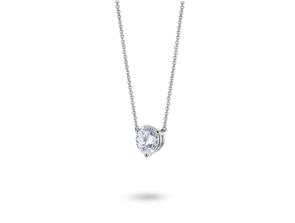 Lab-Grown Diamond 1½ct. Round Brilliant Solitaire Pendant | White - Image 2
