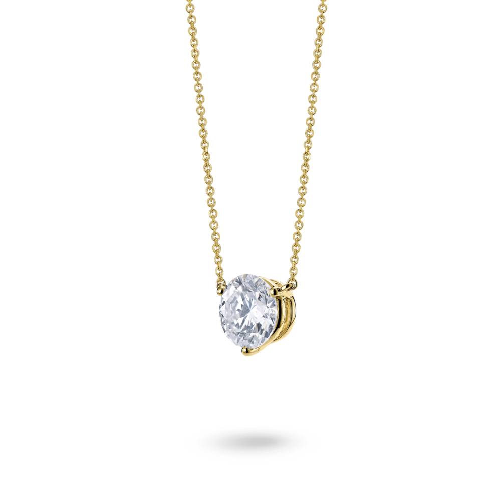Lab-Grown Diamond 2ct. Round Brilliant Solitaire Pendant | White - Image 5
