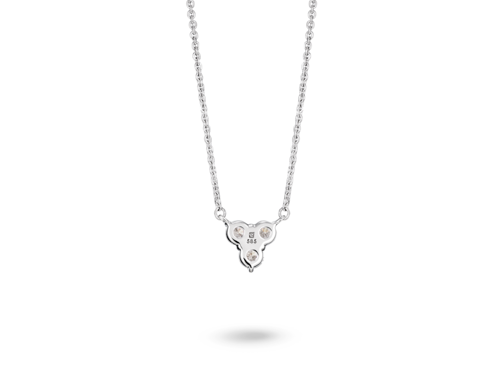 Lab-Grown Diamond ³⁄₁₀ct. tw. Mini Trio Round Brilliant Pendant | White - Image 9