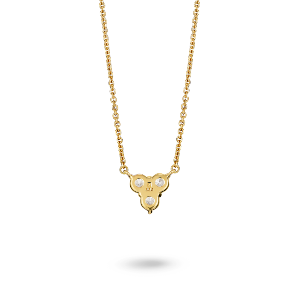 Lab-Grown Diamond ³⁄₁₀ct. tw. Mini Trio Round Brilliant Pendant | White - Image 5
