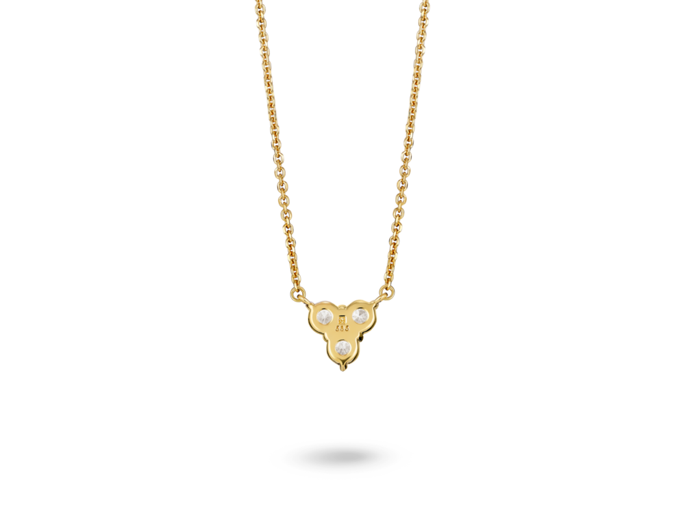 Lab-Grown Diamond ³⁄₁₀ct. tw. Mini Trio Round Brilliant Pendant | White - Image 5
