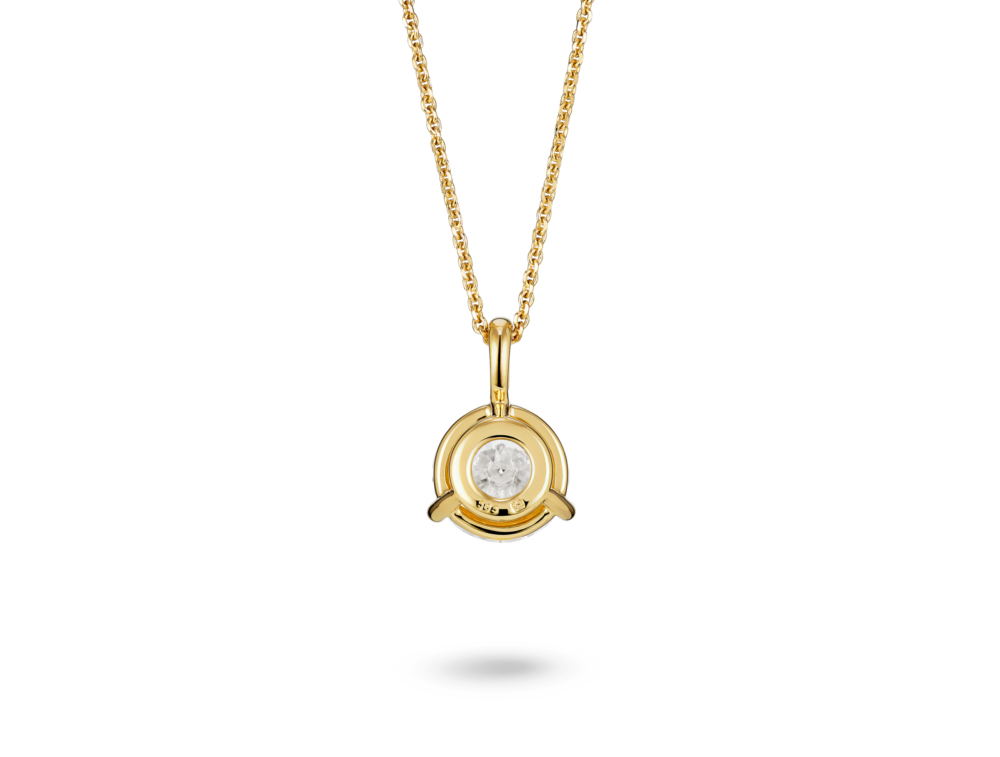 Lab-Grown Diamond 2ct. Round Brilliant Solitaire Bale Pendant | White - Image 8