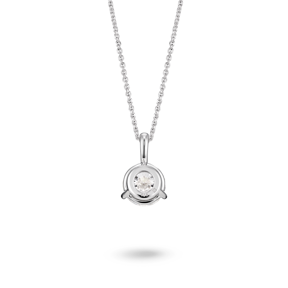 Lab-Grown Diamond 1½ct. Round Brilliant Solitaire Bale Pendant | White - Image 3