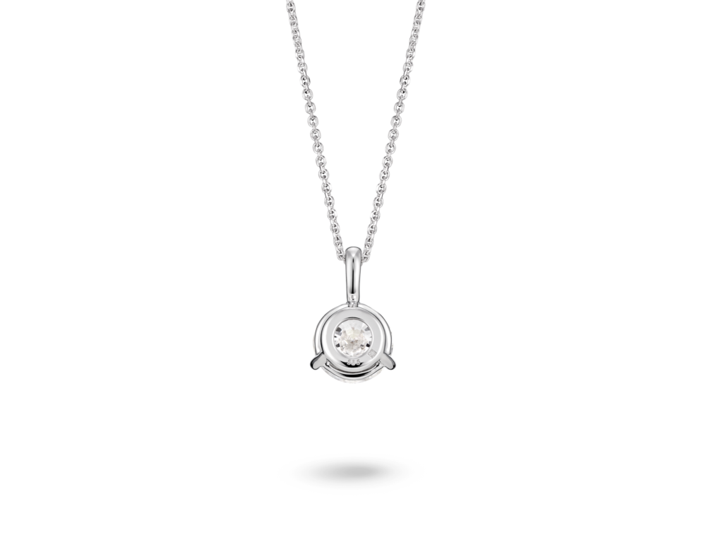 Lab-Grown Diamond 1½ct. Round Brilliant Solitaire Bale Pendant | White - Image 3