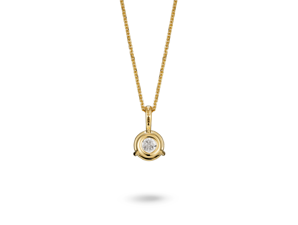 Lab-Grown Diamond 1ct. Round Brilliant Solitaire Bale Pendant | White - Image 4