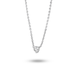 Lab-Grown Diamond ⅐ct. Mini Round Brilliant Pendant | White