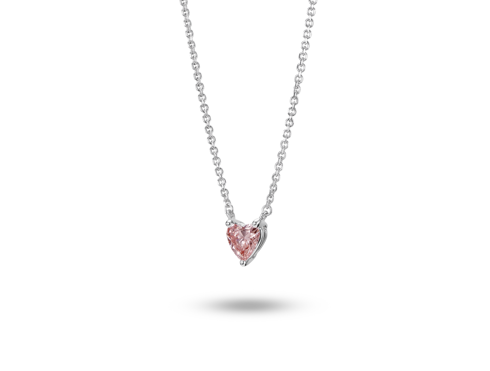 Lab-Grown Diamond ¼ct. Mini Heart Pendant | Pink - Image 2
