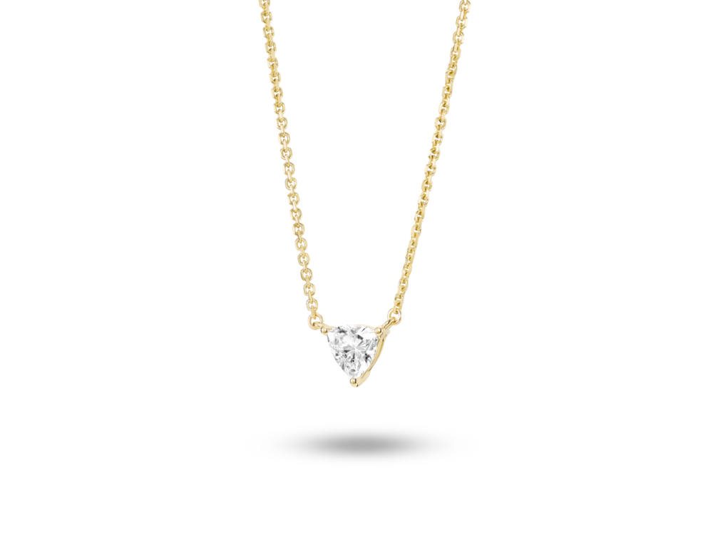 Lab-Grown Diamond ¼ct. Mini Trillion Pendant | White - Image 7