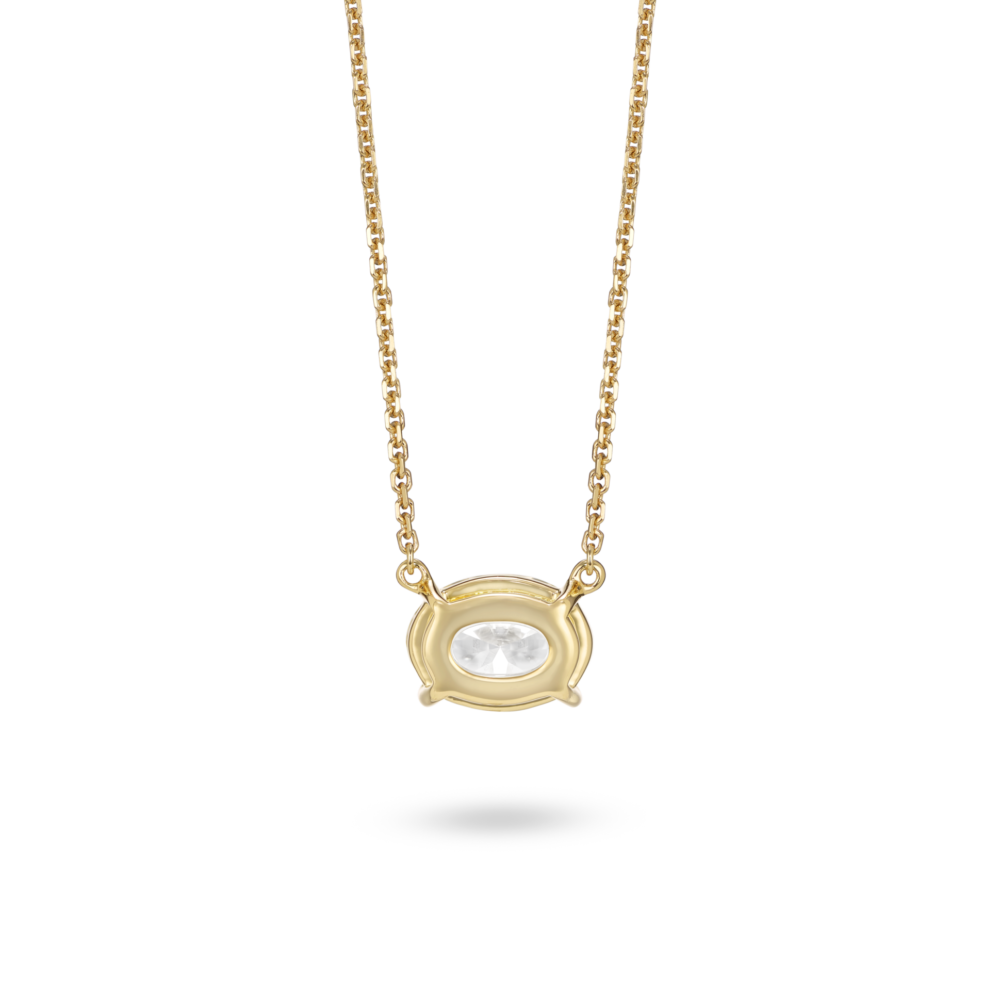 Lab-Grown Diamond 1ct. Oval Cut Pendant | White - Image 5