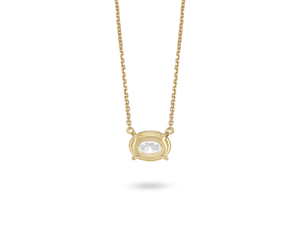 Lab-Grown Diamond 1ct. Oval Cut Pendant | White - Image 5