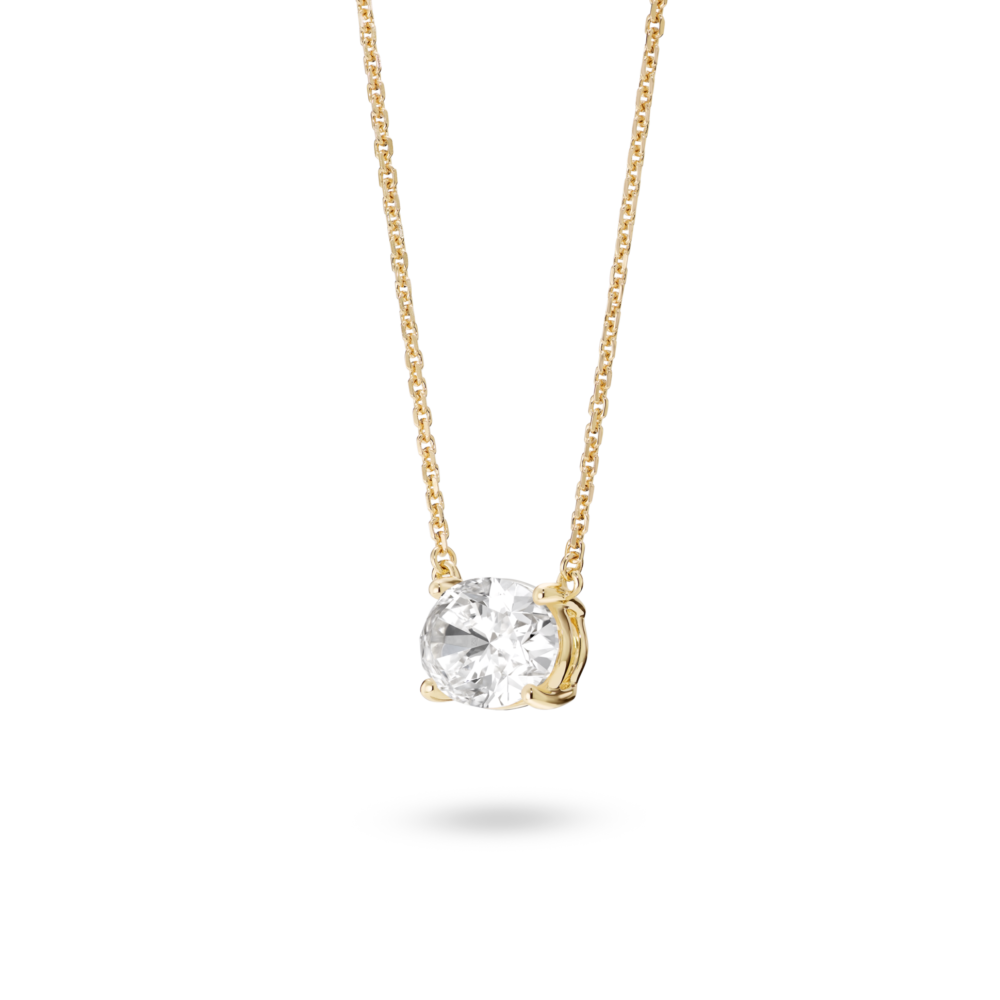 Lab-Grown Diamond 1ct. Oval Cut Pendant | White - Image 6