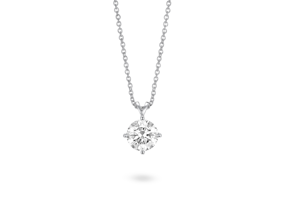 Finest Lab-Grown Diamond 2ct. Round Brilliant Solitaire Pendant | White - Image 3