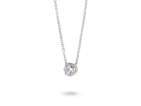 Lab-Grown Diamond 1ct. Cushion Cut 14k Gold Pendant | White