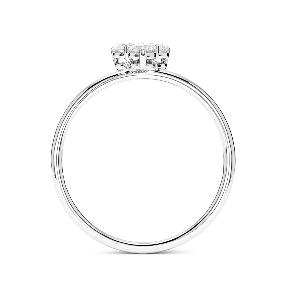 Lab-Grown Diamond ³⁄₁₀ct. tw. Mini Trio Round Brilliant Ring | White - Image 4