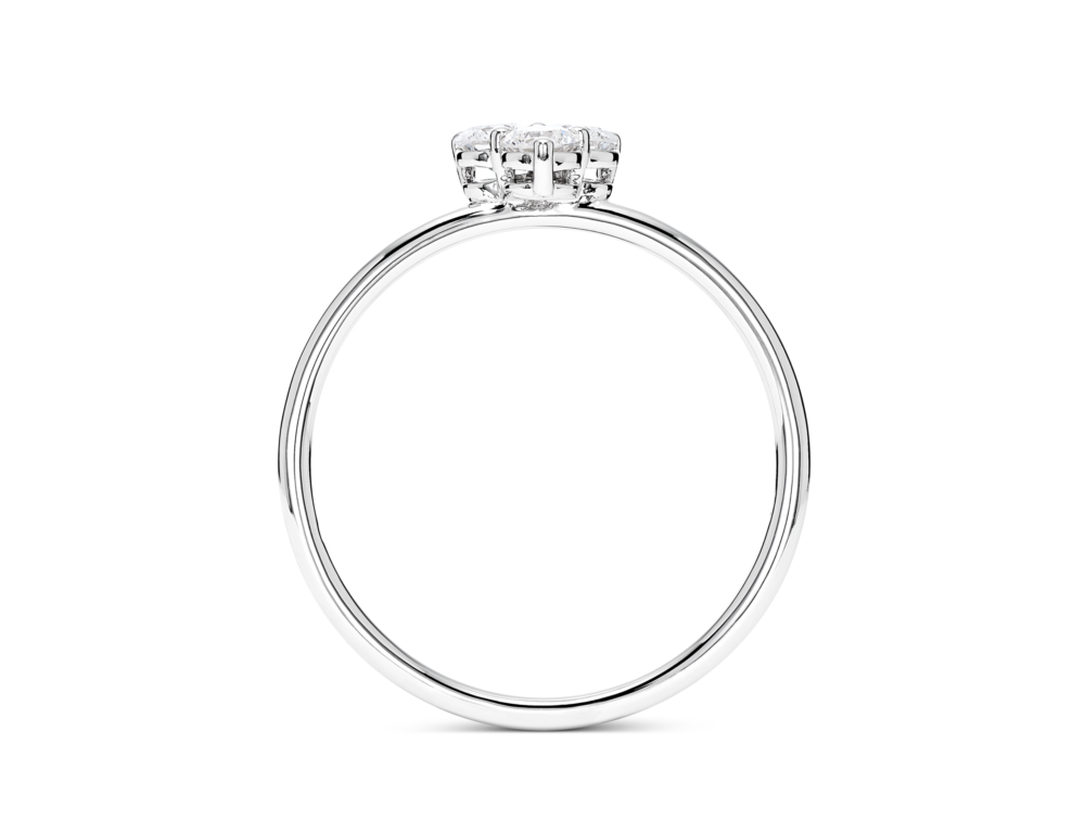 Lab-Grown Diamond ³⁄₁₀ct. tw. Mini Trio Round Brilliant Ring | White - Image 4