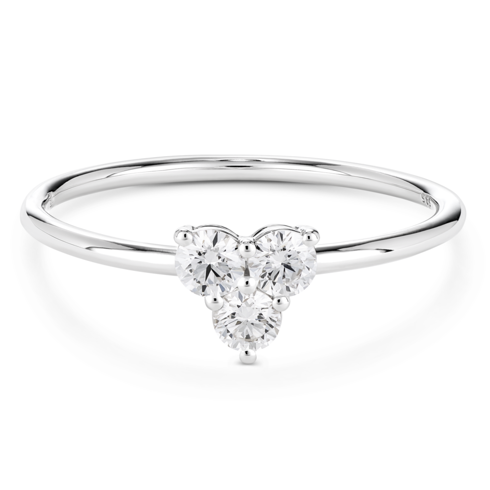 Lab-Grown Diamond ³⁄₁₀ct. tw. Mini Trio Round Brilliant Ring | White